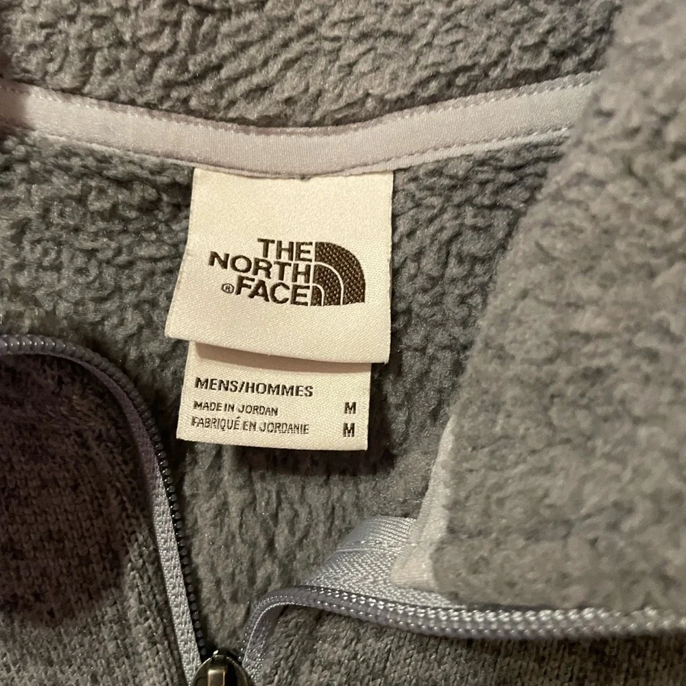 The North‎ Face Gray Ski Snow Jacket Fleece Full-Length Zipper